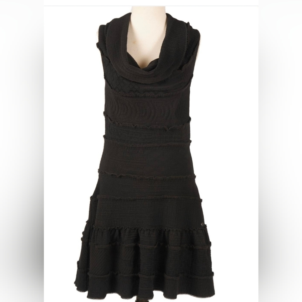 CHANEL Vintage 2007 Black Knit Dress EU Size 40 US 8/10